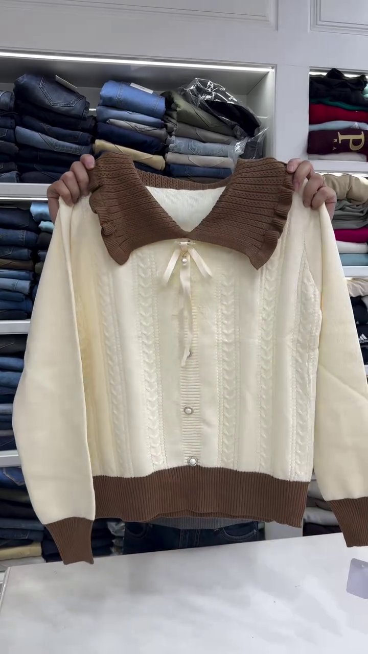 Women's Knitted Long Sleeve Casual Sweater