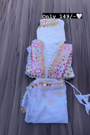 Impressive Sky Blue Color Embroidery With Sequence Work Gown